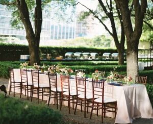 Dallas wedding venue Garden ceremony at Marie Gabrielle in Dallas